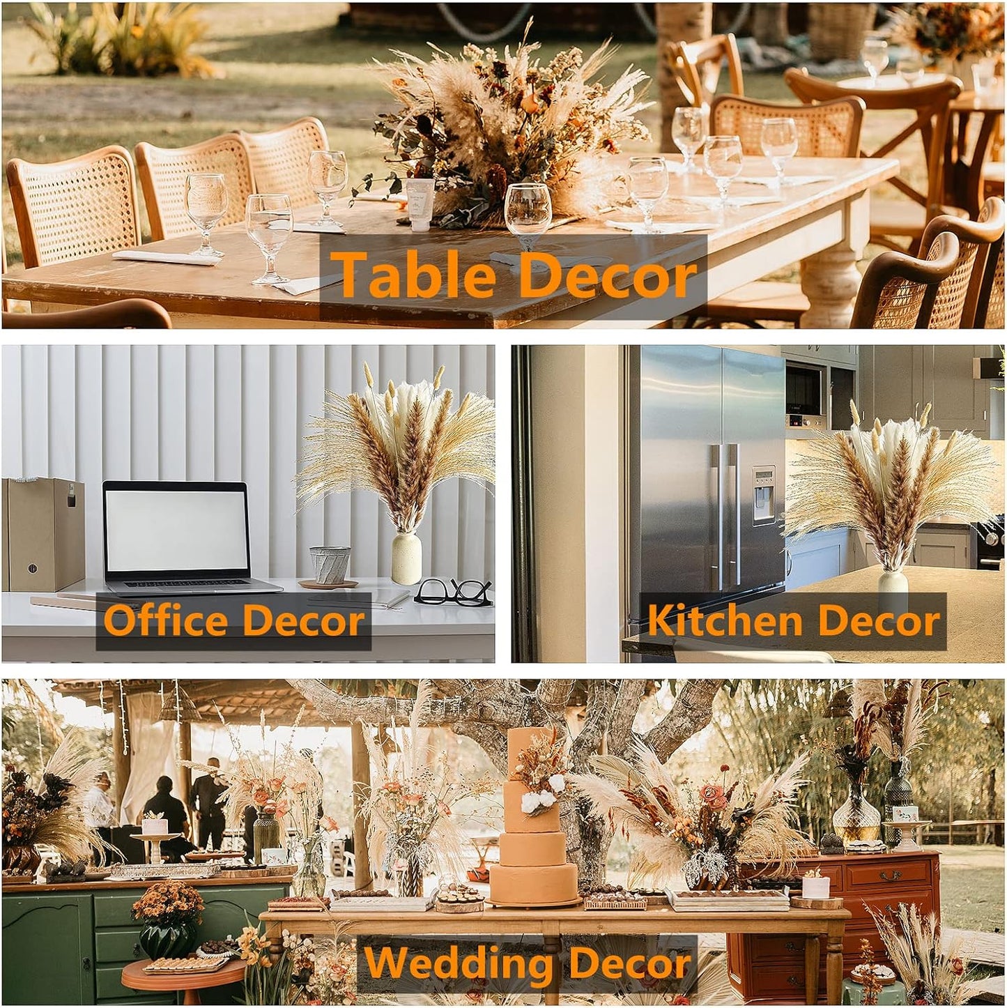 Boho Pampas Grass Decor